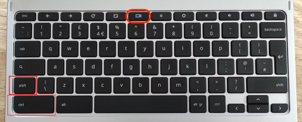 截圖工具快捷方式 Chromebook