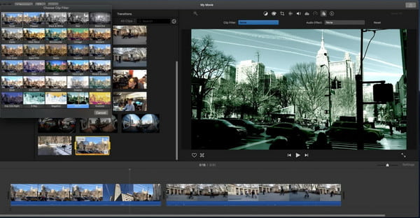 Pantalla dividida con iMovie