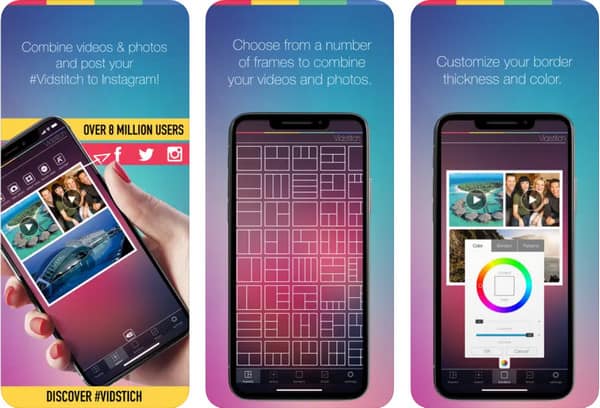 Instagram için Vidstitch Çerçeveleri