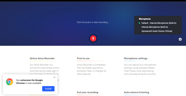 Voice Recorder Chrome
