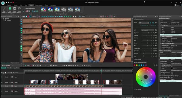 VSDC Editor video gratuito Lyric Video Maker