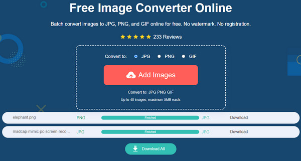 AnyRec Download All Convert GIF în APNG