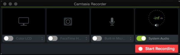 Camtasia Start optagelse Optag et webinar