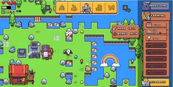 Forager-spellen zoals Terraria