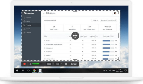 Zdarma Cam Screen Recorder