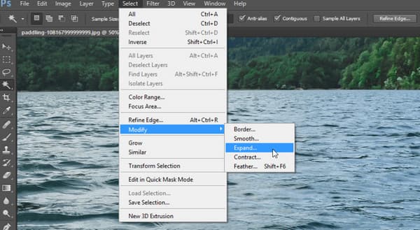 Photoshop Sélectionner Modifier Développer Comment supprimer le filigrane