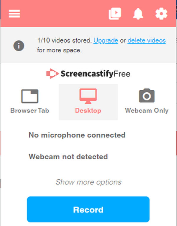 Screencastify Registra l'estensione Screencastify