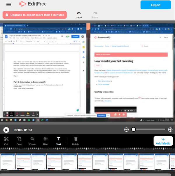 Screencastify Editor de vídeo Screencastify Extension