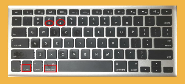 Snipping eszköz a Mac parancsikonokhoz