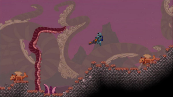 Starbound-spil som Terraria