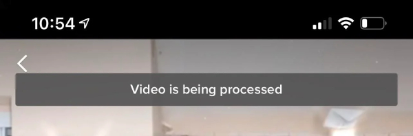 Video is Being Processed TikTok