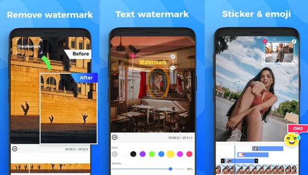 Video Watermark-app Watermerk uit een video verwijderen