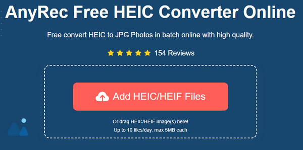 AnyRec أضف ملفات HEIC