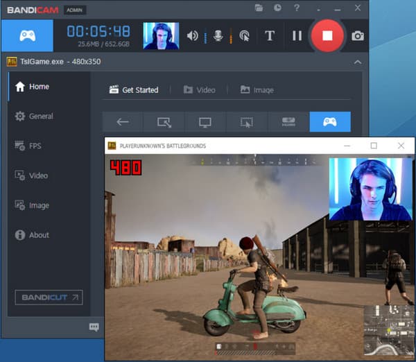 מקליט מסך של Bandicam HD