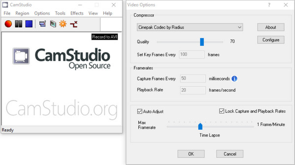 Camstudio HD-schermrecorder