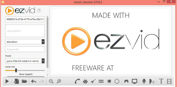 מקליט מסך EZVID HD