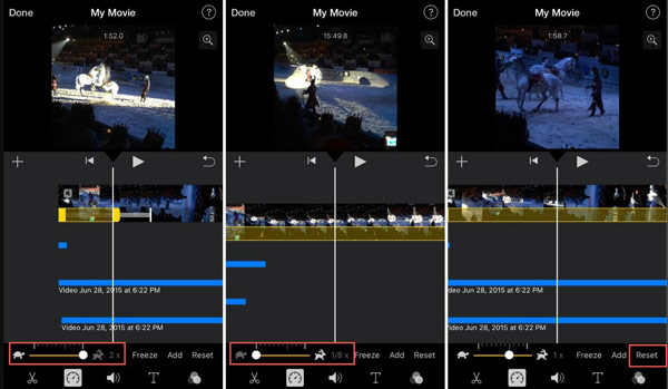 iMovie sur iPhone