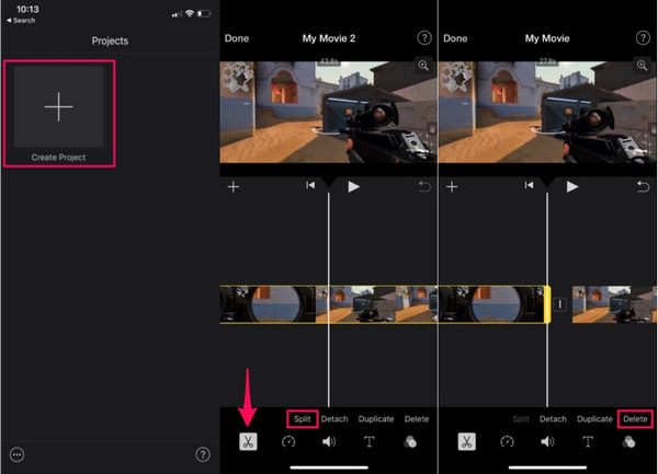 iMovie to Trim a Video on iPhone