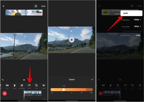 Inshot Video Hızını Değiştir