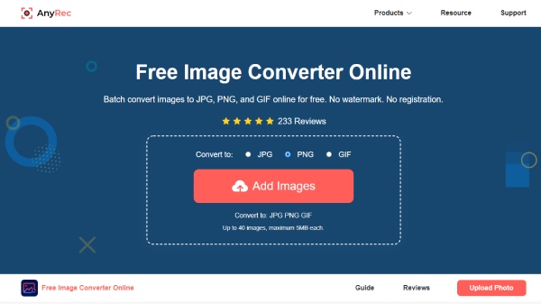 Add Images AnyRec Free Image Converter