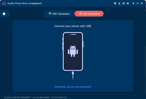 Conexión USB de Android