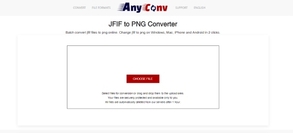 Convertidor Anyconv de JFIF a PNG 