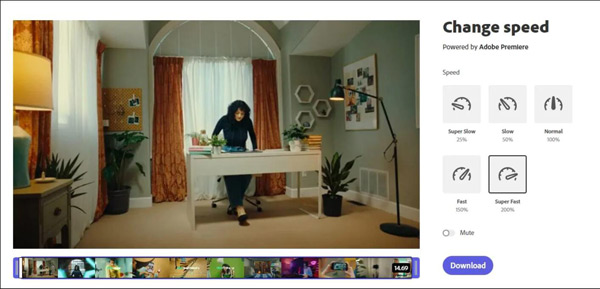 Schimbați viteza Adobe Express