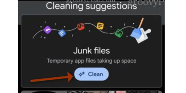 Clean Junk Files in File by Google