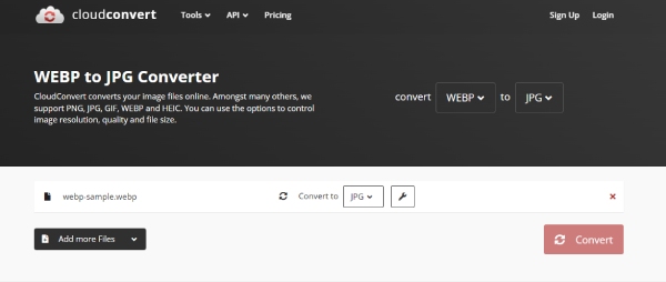 Cloudconvert WEBP in JPG