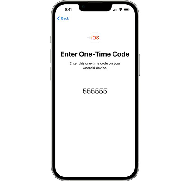 Enter Code in Phone