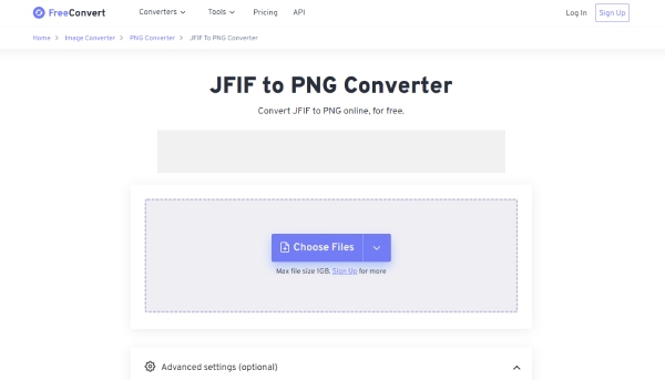 Freeconvert JFIF to PNG Converter