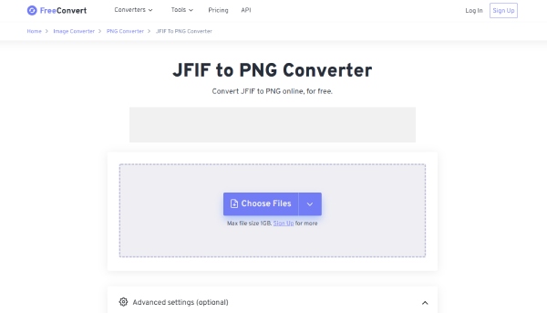 Freeconvert Конвертер JFIF в PNG