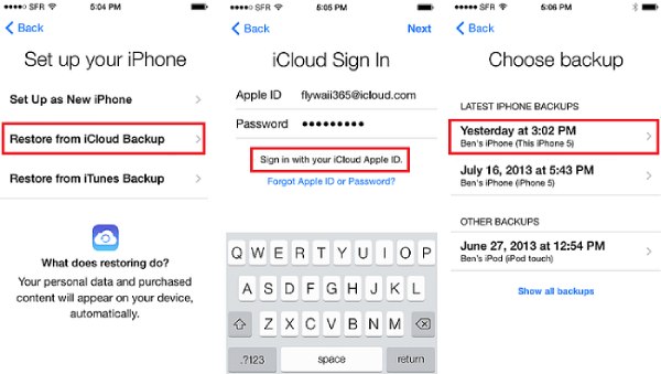 Chuyển ứng dụng sang iPhone mới bằng iCloud