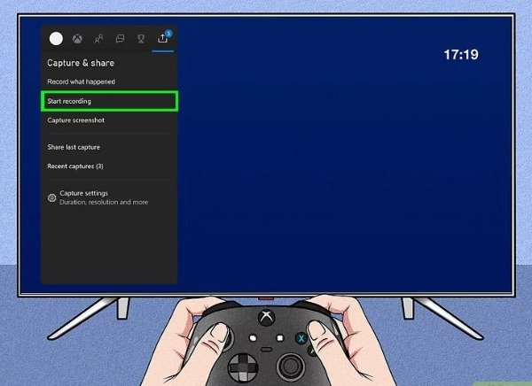 Choose Start Recording with Controller