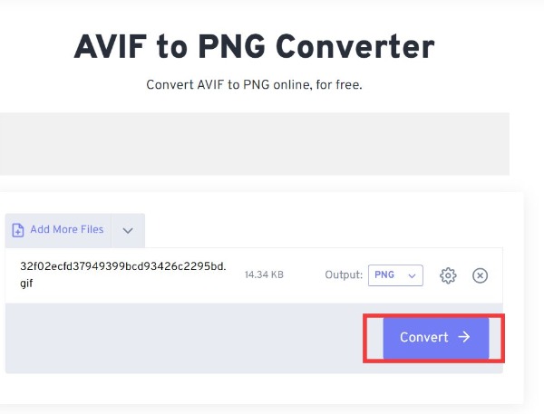 แปลง AVIF เป็น PNG และดาวน์โหลด