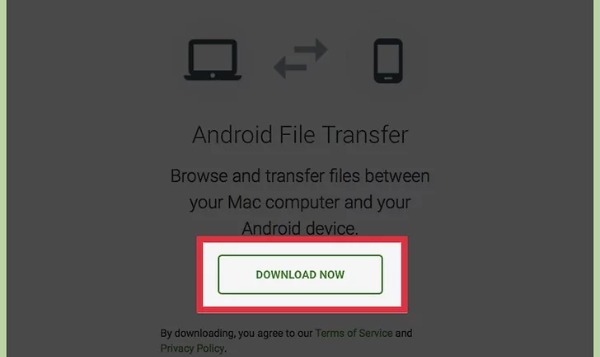 Download Android File Transfer van de website