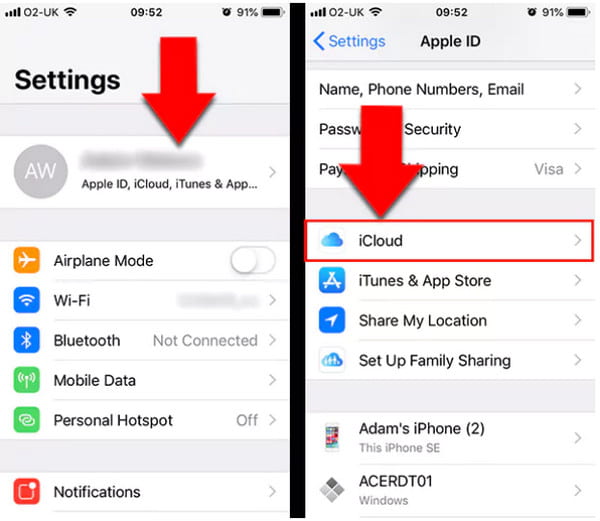 iCloud Settings