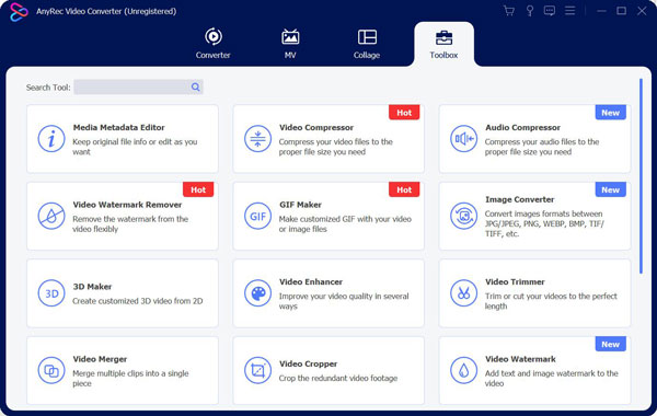 Inage Converter dans la boîte à outils