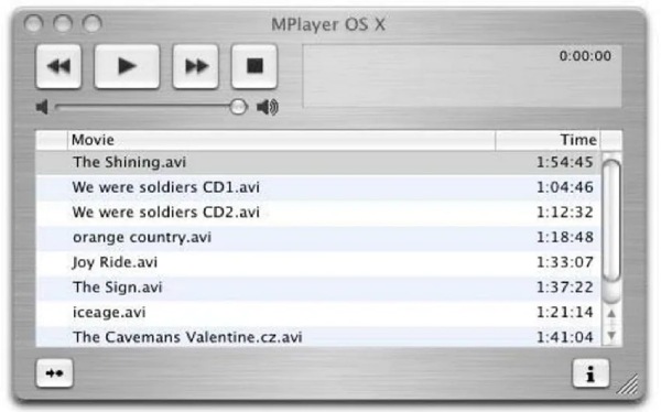 Mac DVD lejátszó MPlayer