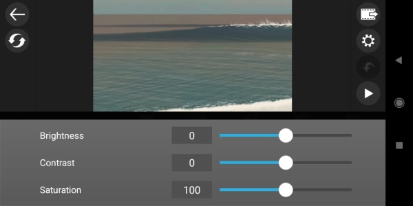 göra en video ljusare på Android med PowerDirector