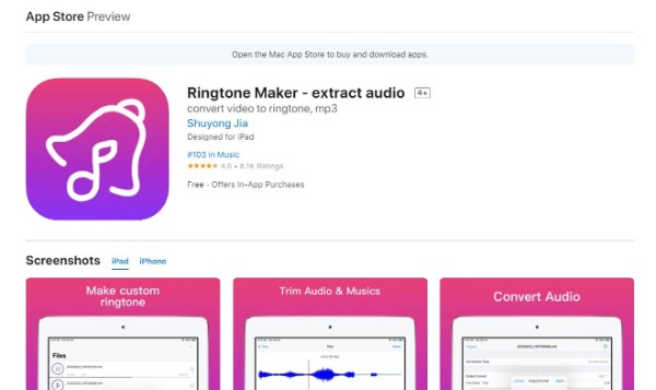 Ringtones Maker Interface