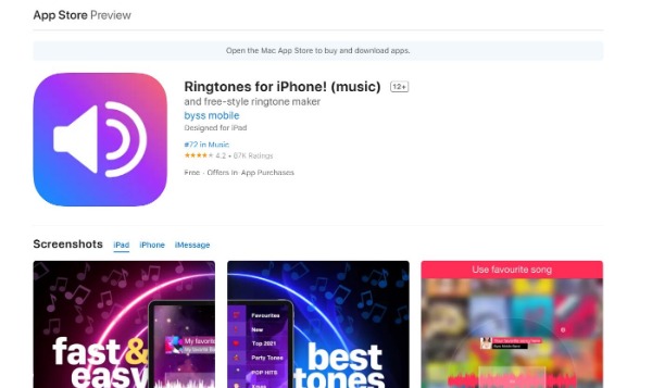 Nada dering untuk Antara Muka Muzik iPhone