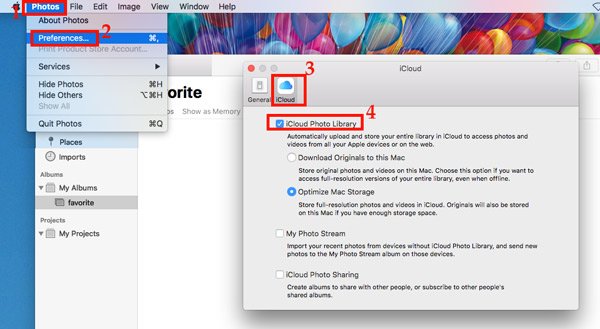 Configurer la bibliothèque de photos iCloud sur Mac