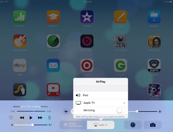 Partajați ecranul iPad pe Mac cu Airplay