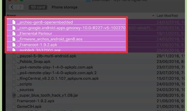 Overfør Android-filer til Mac