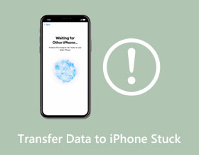 Overfør data til iPhone Stucks