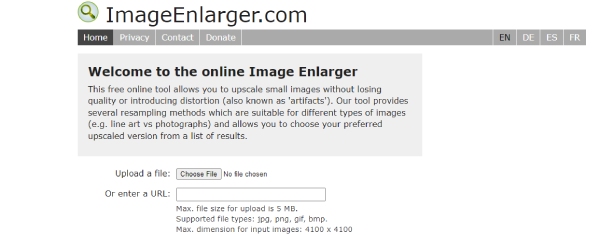 ImageEnlarger'da Dosyayı Seçin