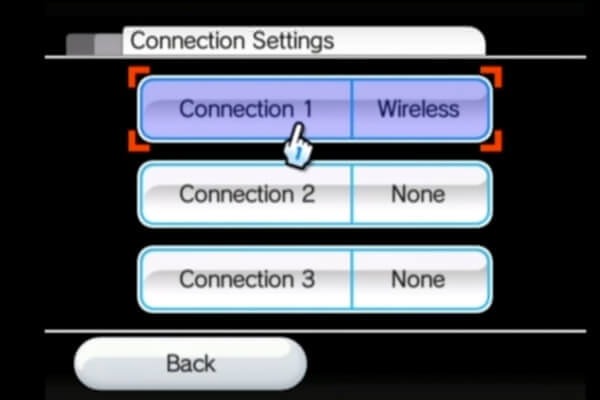 Connection Settings Wii