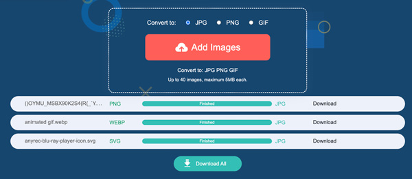 Converta Imagens para JPG Online