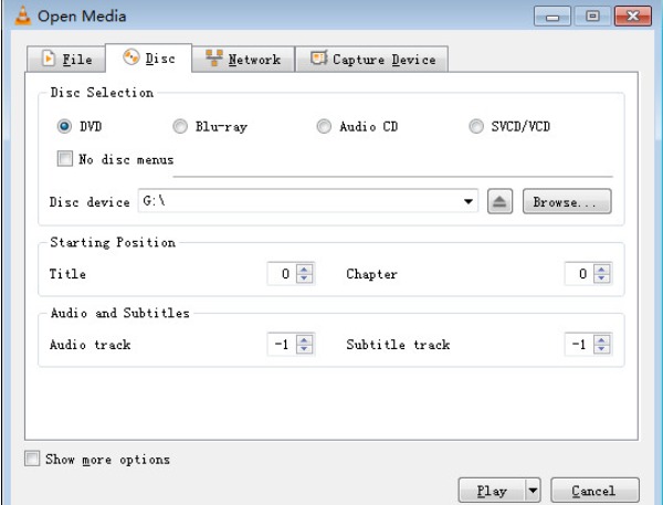 Upload DVD File VLC
